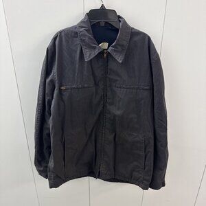 Vintage Military US Navy Deck Jacket Dark Blue Utility 42L